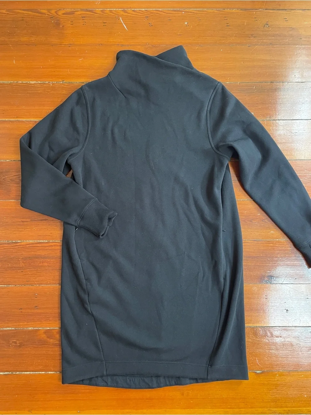 Athleta Cozy Karma Mock Neck Soft Fleece Athleisure Dress Sz L 🧡🎀